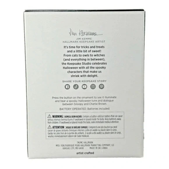 Hallmark TRICK-OR-TREATING PALS 2024 Halloween Keepsake Magic Ornament Snoopy - Picture 3 of 6